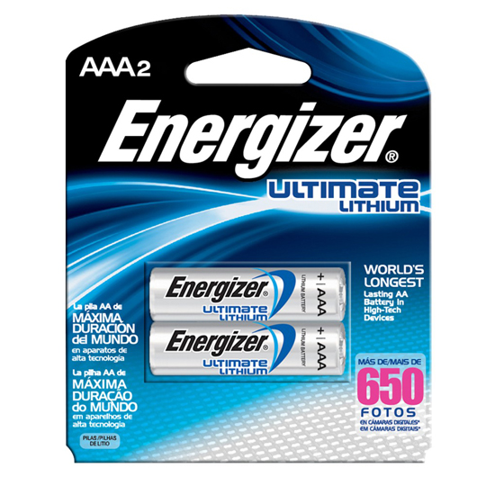 PILA ENERGIZER LITIO AAA 2 PIEZAS, Energía